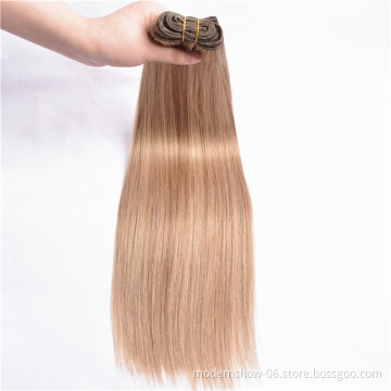 Brazilian Cuticles Aligned Virgin Human hair Straight Bundles Weave Piano color Human Hair Bundles